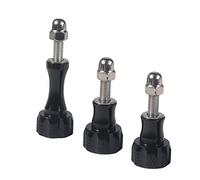 BGNing Aluminum Thumbscrew M5 Camera Mount Clamp Screw Long/Short Screw Hex Socket Knob Nut Bolt Compatible with GoPro 11 10 9 8 7 for DJI OSMO Action Camera (3in1 Black)