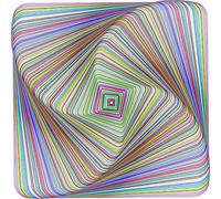 Bgraamiens Puzzle-Twisted 3D Colorful squares-1000 Pieces Square Puzzle Color Challenge Jigsaw Puzzles for Adults