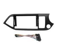 BGRVCKS Radio Panel Fascia For Kia For Picanto For Moring 2011-2015 Car 9 Inch Radio Frame Stereo GPS Dash Panel Kit(RHD with Cable)