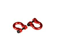 BGRVCKS Tow Hook Cover Bumper D-ring Tow Hook Trailer Shackle For 1/10 RC Crawler Car TRX4 TRX6 Axial SCX10 90046 Parts Eye Hook Cover(RED)