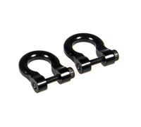 BGRVCKS Tow Hook Cover Front Rear Bumper Trailer Hooks Hitch Rescue Tow Shackles For TRX-4 TRX4 1/10 RC Crawler Car Parts Eye Hook Cover(BLACK 2pcs)