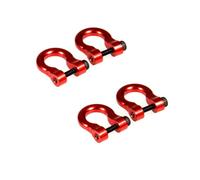 BGRVCKS Tow Hook Cover Front Rear Bumper Trailer Hooks Hitch Rescue Tow Shackles For TRX-4 TRX4 1/10 RC Crawler Car Parts Eye Hook Cover(Red 4 PCS)