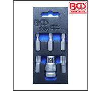 BGS - 1/2" Drive to 10 mm (3/8") Bit - Spline (XZN) M5 To M12 - Bit Set - 5006