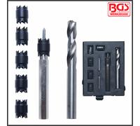 BGS - 10 Pcs Spot Weld Drill Set 9.5 mm (5 Spare Crowns) - Pro Range - 1632