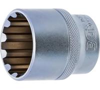BGS 10230 | Socket, Gear Lock | 12.5 mm (1/2") Drive | 30 mm | Drive internal square 12.5 mm (1/2 inch), output gear lock (multi-profile), chrome vanadium steel, with knurling