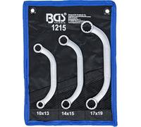 BGS 1215 | Obstruction Ring Spanner Set | 10 x 13 - 17 x 19 mm | 3 pcs.