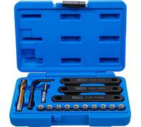 BGS 148 | Repair Kit for Brake Threads | M9 x 1.25 | 16 pcs. | 10 Replacement Threaded Bushings | Step Drill, Tap, Angle Wrench | Drilling Gauges for VAG, Opel, Ford