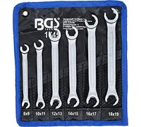 BGS 1745 | Double Ring Spanner Set, open Type | 8 x 9 - 18 x 19 mm | 6 pcs.