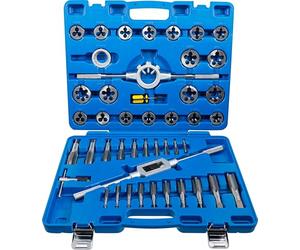 BGS 1898 | Tap and Die Set | Inch Sizes | 1/4" - 1" | 45 pcs.