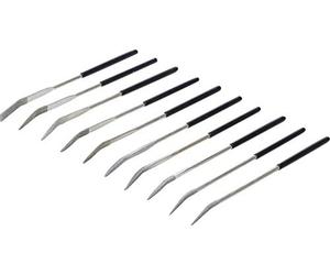 BGS 1921 | Diamond Hole File Set | bent | 140 x 3 mm | 10 pcs.