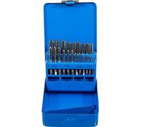 BGS 1924 | Thread Cutting Set | M3 - M12 | 21 pcs. | Tool steel (GCr15) | in metal case | 3 thread cutters per size