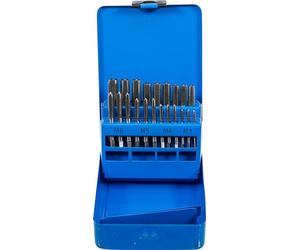 BGS 1924 | Thread Cutting Set | M3 - M12 | 21 pcs. | Tool steel (GCr15) | in metal case | 3 thread cutters per size