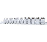 BGS 2038 | Socket Set, E-Type | 6.3 mm (1/4") / 10 mm (3/8") Drive | E4 - E20 | 12 pcs.