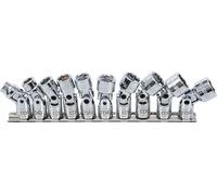 BGS 205 | Universal Joint Socket Set, Hexagon | 10 mm (3/8") Drive | 10 - 19 mm | 10 pcs.