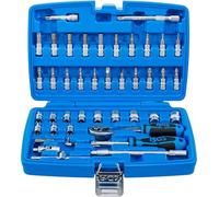 BGS 2141 | Socket Set | 6.3 mm (1/4") | Inch Sizes | 46 pcs.