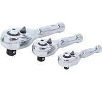 BGS 215 | Stubby Ratchet Set | 6.3 mm (1/4") / 10 mm (3/8") / 12.5 mm (1/2") | 3 pcs.