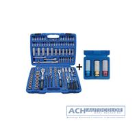 BGS 2243 + 7200 Socket Set 171 Pieces + Impact-Resistant Inserts 17, 19, 21mm