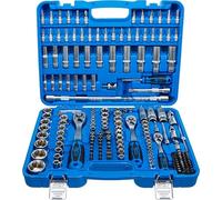 BGS 2243 + 267 - Socket Set 1/4", 3/8", 1/2" 171-Piece + Joint Handle 610mm