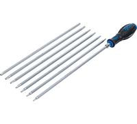 BGS 2325 | Screwdriver Set with interchangeable Blades | T-Star (for Torx) / TS-Star (for Torx Plus) | 8 pcs.