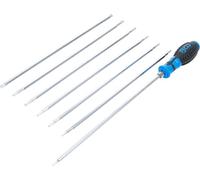 BGS 2326 | Screwdriver Set with interchangeable Blades | T-Star (for Torx) / T-Star tamperproof (for Torx) | 8 pcs.