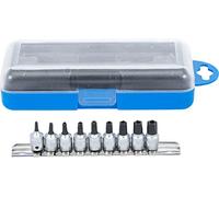 BGS 2355 | Bit Socket | 6.3 mm (1/4") Drive | TS-Star tamperproof (for Torx Plus) | 9 pcs.