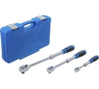 BGS 25123 | Reversible Ratchet Set | extendable | 6.3 mm (1/4") - 10 mm (3/8") - 12.5 mm (1/2") | 3 pcs.