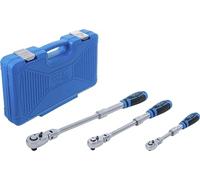 BGS 25128 | Reversible Ratchet Set | extendable, bendable | 6.3 mm (1/4") - 10 mm (3/8") - 12.5 mm (1/2") | 3 pcs.
