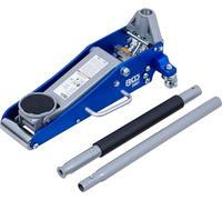 BGS 2897 | Floor Jack | hydraulic | Aluminium-Steel Construction | 1.5 t | Lifting height 90 - 358 mm, length 554 mm, double piston, partially coated lever tube, low underrun height