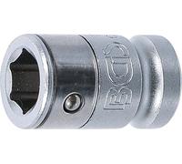 BGS 291 | Bit Adaptor with retaining Ball | 10 mm (3/8") Drive | internal Hexagon 10 mm (3/8")