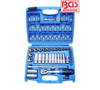 BGS - 3/8 Drive Ratchet Set - 61 Pcs, 72 Tooth Drive - 2218