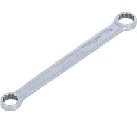 BGS 30331 | Double Ring Spanner | extra flat | 8 x 9 mm | 12-point output profile, chrome vanadium steel, chrome-plated, matt, straight shape, cold forged