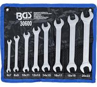 BGS 30600 | Double Open End Spanner Set | 6 - 22 mm | 8 pcs.