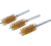 BGS 3078-18-M | Brass Brush | 18 mm | 6.3 mm (1/4") Drive | 3 pcs.