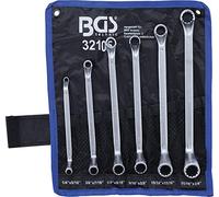 BGS 32105 | Double Ring Spanner Set | deep offset ends | Inch Sizes | 1/4" - 3/4" | 6 pcs.