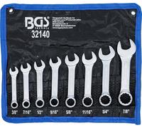 BGS 32140 | Combination Spanner Set | extra short | Inch Sizes | 3/8" - 7/8" | 8 pcs.