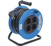 BGS 3360 | Cable Reel | 15 m | 3 x 1.5 mm² | 4 Socket Outlets | IP 20 | 3000 W