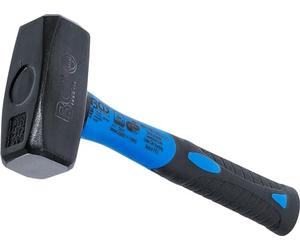 BGS 3847 | Stoning Hammer | Fibreglas Shaft | DIN 6475 | 1000 g | Length 255 mm, handle length 215 mm, 2-component handle, tool steel (C45)