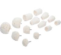 BGS 3995 | Polishing Heads Assortment | 6.3 mm (1/4") Drive | 14 pcs.