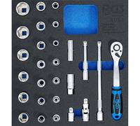 BGS 4053 | Tool Tray 2/3: Socket Set 12.5 mm (1/2 ") | 27 pcs.