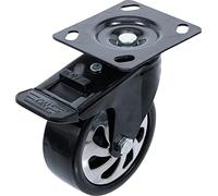 BGS 4107-3 | Swivel Castor | with Assembly Plate and Brake | for BGS 4107, 4204, 4205, 4206, 4199