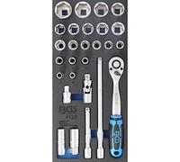 BGS 4126 | Tool Tray 1/3: Socket Set | 12.5 mm (1/2") | 27 pcs.
