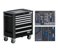 BGS 4140 | Workshop Trolley | 7 Drawers | extra low total Height | with 209 Tools
