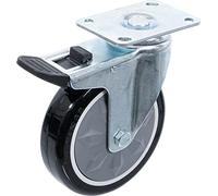 BGS 4235-2 | Swivel Castor | with Assembly Plate and Brake | for BGS 4235, 6070