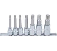 BGS 5185 | Bit Socket Set | 10 mm (3/8") / 12,5 mm (1/2") Drive | Spline (for RIBE) M6 - M14 | 7 pcs.