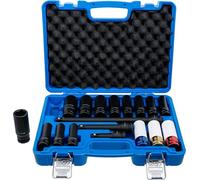 BGS 5202 | Impact Socket and Protective Impact Socket Set | Hexagon | 12.5 mm (1/2") Drive | 10 - 24 mm | 18 pcs.