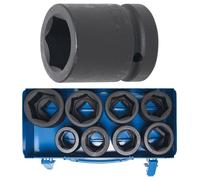 BGS 5245 | Impact Socket Set, Hexagon | 25 mm (1") Drive | 27 - 50 mm | 8 pcs.