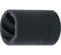 BGS 5266-17 | Twist Socket (Spiral Profile) / Screw Extractor | 12.5 mm (1/2") Drive | 17 mm