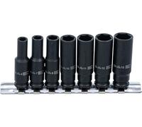 BGS 5299 | Hex Impact Socket Set, Long | 1/4" Drive | 6-13mm | 7-Piece