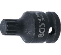 BGS 5381-M14 | Impact Bit Socket | length 43 mm | 12.5 mm (1/2") Drive | Spline (for XZN) M14