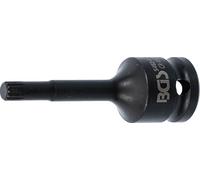 BGS 5482-M8 | Impact Bit Socket | length 75 mm | 12.5 mm (1/2") Drive | Spline (for XZN) M8